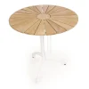 DaneLine Eva Teak Cafésæt - Ø70 cm - Hvid