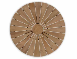 DaneLine Eva Teak Cafésæt - Ø70 cm - Hvid