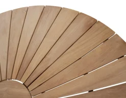 DaneLine Eva Teak Havebord - Ø130 cm - Grå
