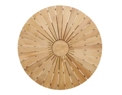 DaneLine Eva Teak Havebord - Ø130 cm - Grå
