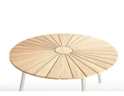 DaneLine Eva Teak Havebord - Ø150 cm - Latte