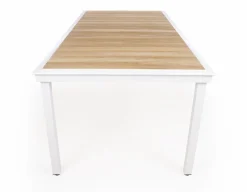 DaneLine Eva Teak Havebord - 102x219 cm - Hvid