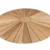 DaneLine Eva Teak Havebord - Ø130 cm - Hvid