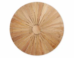 DaneLine Eva Teak Havebord - Ø150 cm - Grå