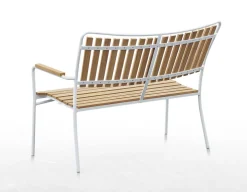 DaneLine Eva Teak Havemøbelsæt m/bænk+2 stole - 90x160 cm - Hvid