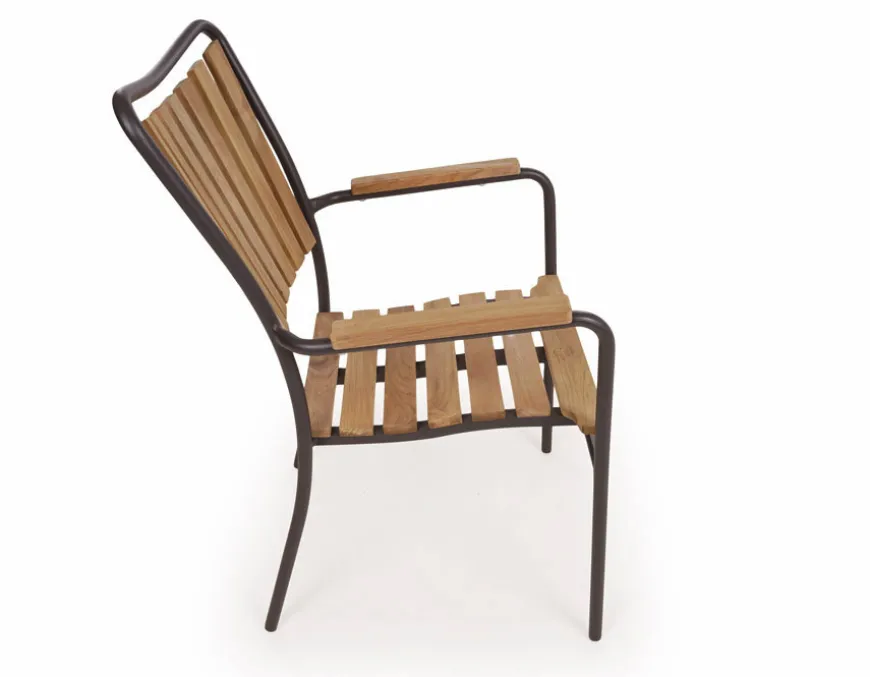 DaneLine Eva Teak Havemøbelsæt - Ø150 cm - Grå