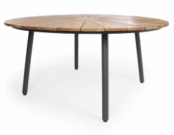 DaneLine Eva Teak Havemøbelsæt - Ø150 cm - Grå