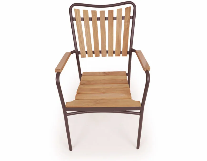 DaneLine Eva Teak Havemøbelsæt - 102x219 cm - Grå