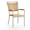 DaneLine Eva Teak Havemøbelsæt - Ø130 cm - Latte