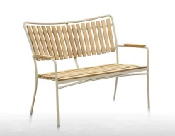 DaneLine Eva Teak Havemøbelsæt m/bænk+2 stole - 90x160 cm - Latte