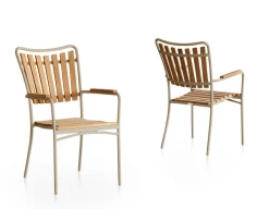 DaneLine Eva Teak Havemøbelsæt - Ø150 cm - Latte