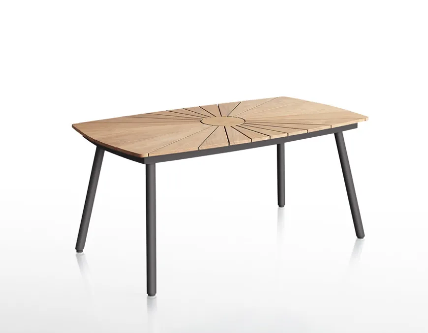 DaneLine Eva Teak Havemøbelsæt m/bænk+2 stole - 90x160 cm - Grå
