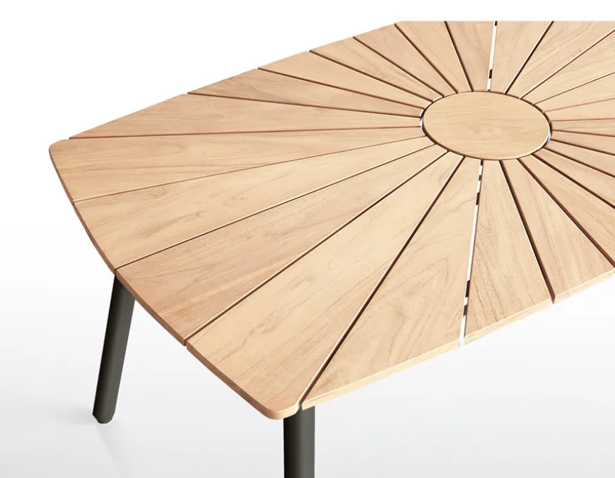 DaneLine Eva Teak Havemøbelsæt m/bænk+2 stole - 90x160 cm - Grå