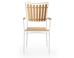 DaneLine Eva Teak Havemøbelsæt - 102x219 cm - Hvid