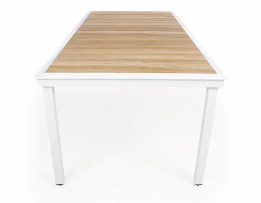 DaneLine Eva Teak Havemøbelsæt - 102x219 cm - Hvid