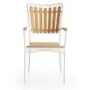 DaneLine Eva Teak Stabelstol - Hvid