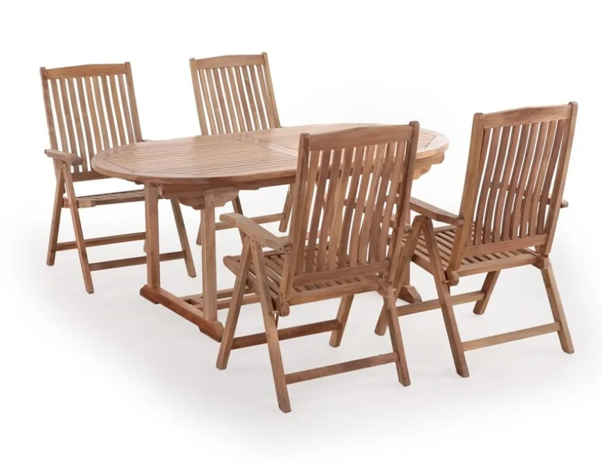 Devon Luksus teak Havemøbelsæt