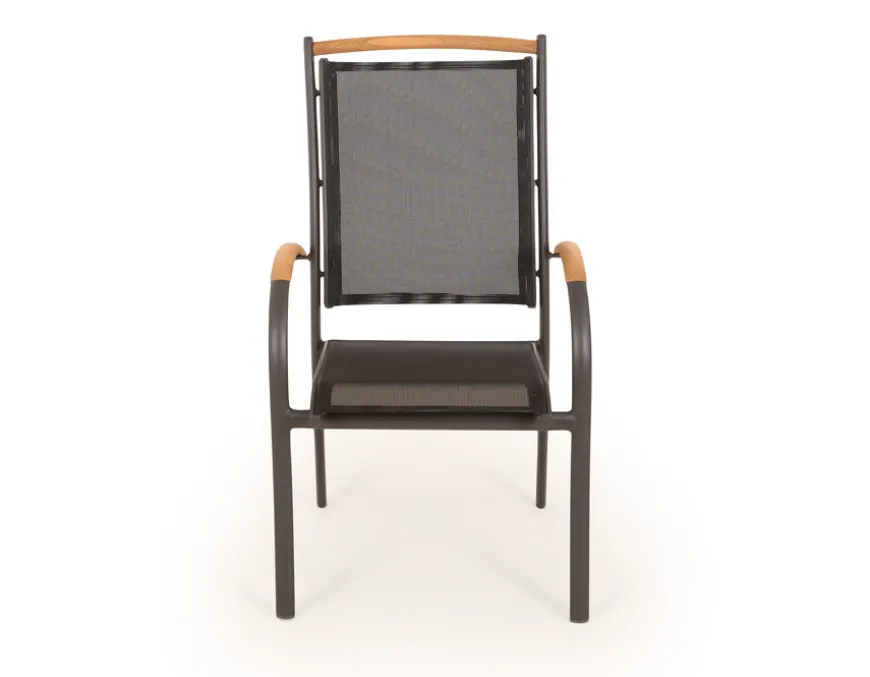 Dina Havemøbelsæt m/6 Stabelstole - 100x200/280 cm