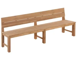 Duncan Plankebænk m/ryglæn - 290 cm