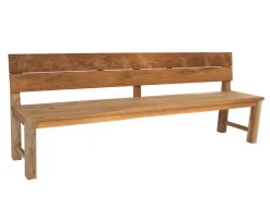 Duncan Plankebænk m/ryglæn - 240 cm