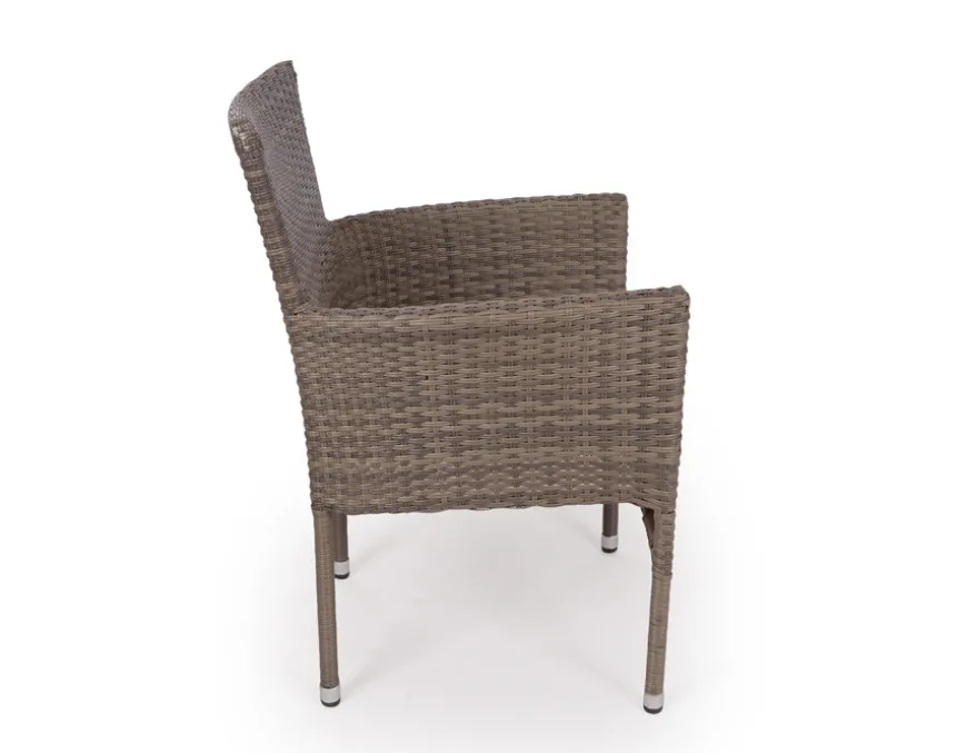 Fanø Cebu Keramik Havemøbelsæt - 90x195 cm - Dusty/Beige