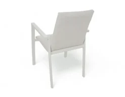 Fanø Fejø Keramik Havemøbelsæt - 90x195 cm - Gråhvid/Beige