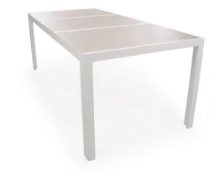 Fanø Fejø Keramik Havemøbelsæt - 90x195 cm - Gråhvid/Beige