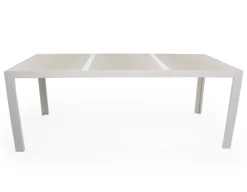 Fanø Fejø Keramik Havemøbelsæt - 90x195 cm - Gråhvid/Beige