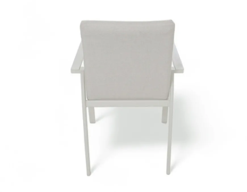 Fanø Fejø Keramik Havemøbelsæt - 90x195 cm - Gråhvid/Beige