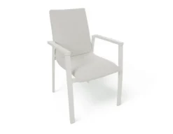 Fanø Fejø Keramik Havemøbelsæt - 90x195 cm - Gråhvid/Beige