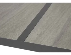 Fanø Paris Keramik Havemøbelsæt - 90x195 cm - Sort/grå