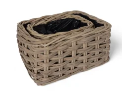 Fletkurv - Kubu Naturrattan - 32x50 cm