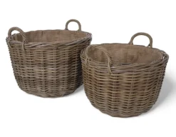 Fletkurv - Naturrattan - Ø44 cm