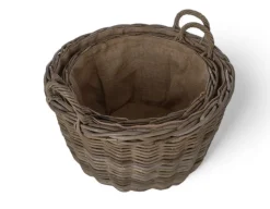 Fletkurv - Naturrattan - Ø44 cm
