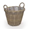 Fletkurv - Naturrattan - Ø:35 cm