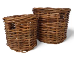 Fletkurv - Naturrattan - Ø:46 cm