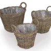 Fletkurv - Naturrattan - Ø:40 cm