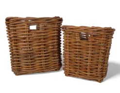 Fletkurv - Naturrattan - 64x64 cm