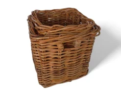Fletkurv - Naturrattan - 64x64 cm