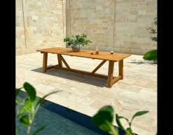 Hercules Teak Plankebord - 100x290 cm