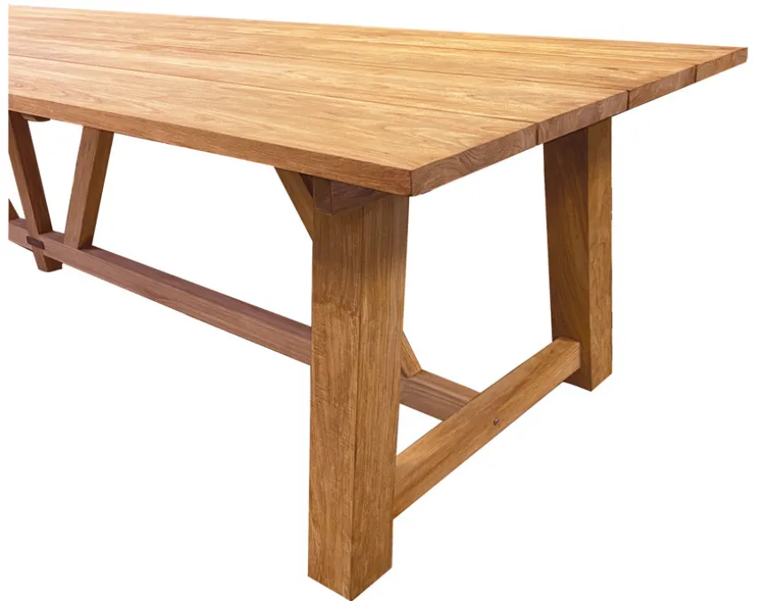 Hercules Teak Plankebord - 100x400 cm