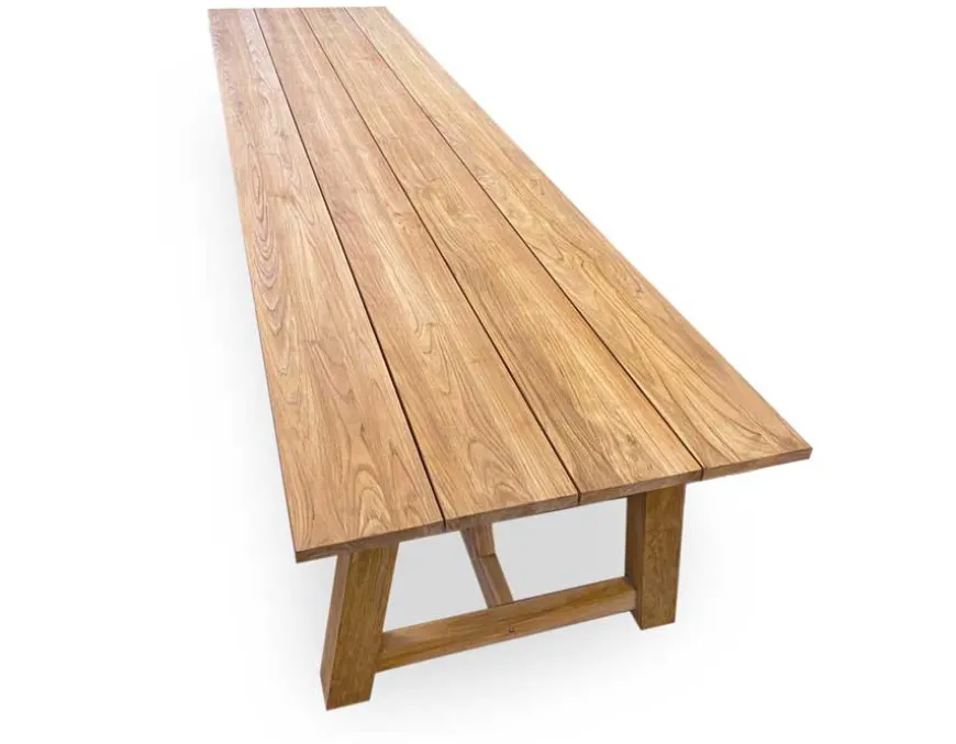 Hercules Teak Plankebord - 100x400 cm