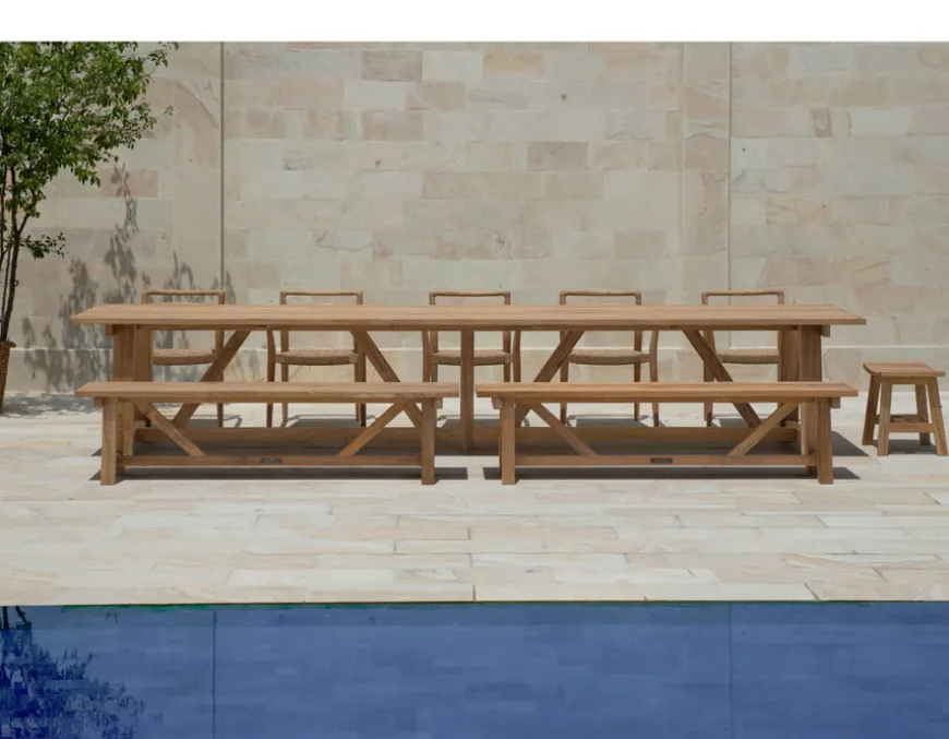 Hercules Teak Plankebord - 100x400 cm