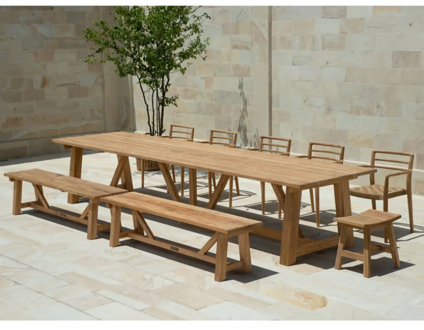 Hercules Teak Plankebord - 100x400 cm