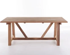 Hercules Tonka Teak havemøbelsæt m/4 stole - 100x200 cm