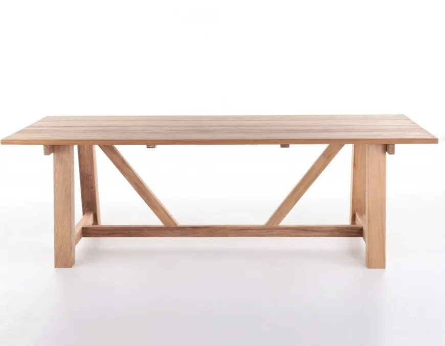 Hercules Tonka Teak havemøbelsæt m/6 stole - 100x246 cm