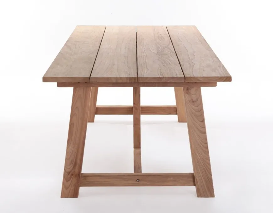 Hercules Tonka Teak havemøbelsæt m/6 stole - 100x246 cm
