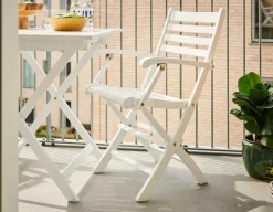 Hornbæk 70x70 cafesæt m/armlæn