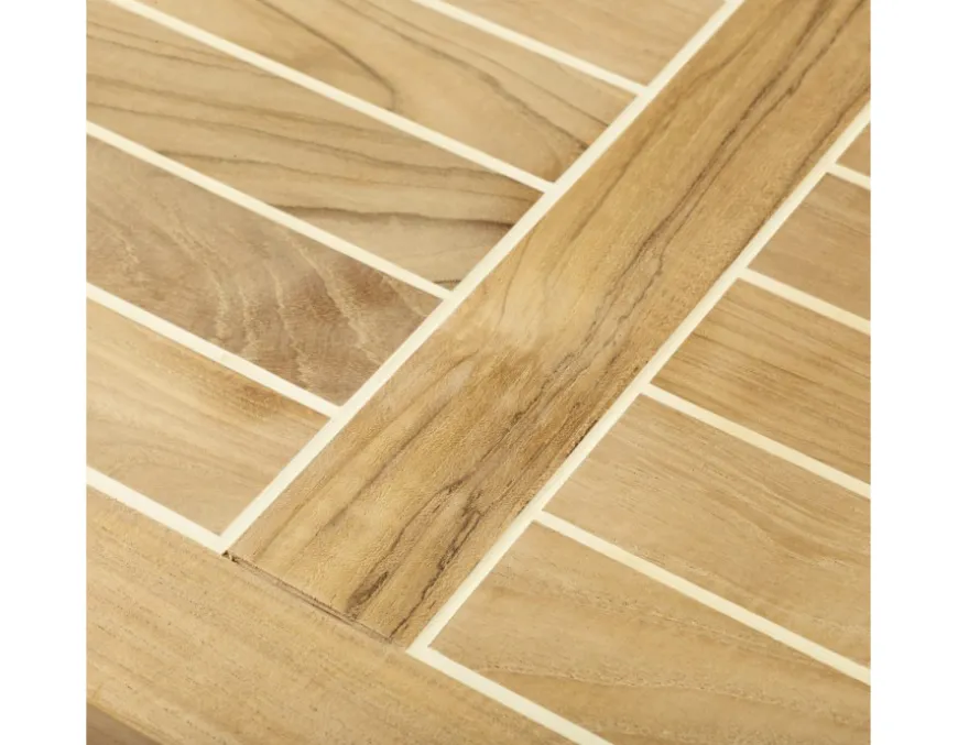 Hvid hyndebox m/teak låg