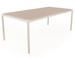 Ida Andrea Havemøbelsæt - 104x204 cm - Gråhvid / Lysgrå